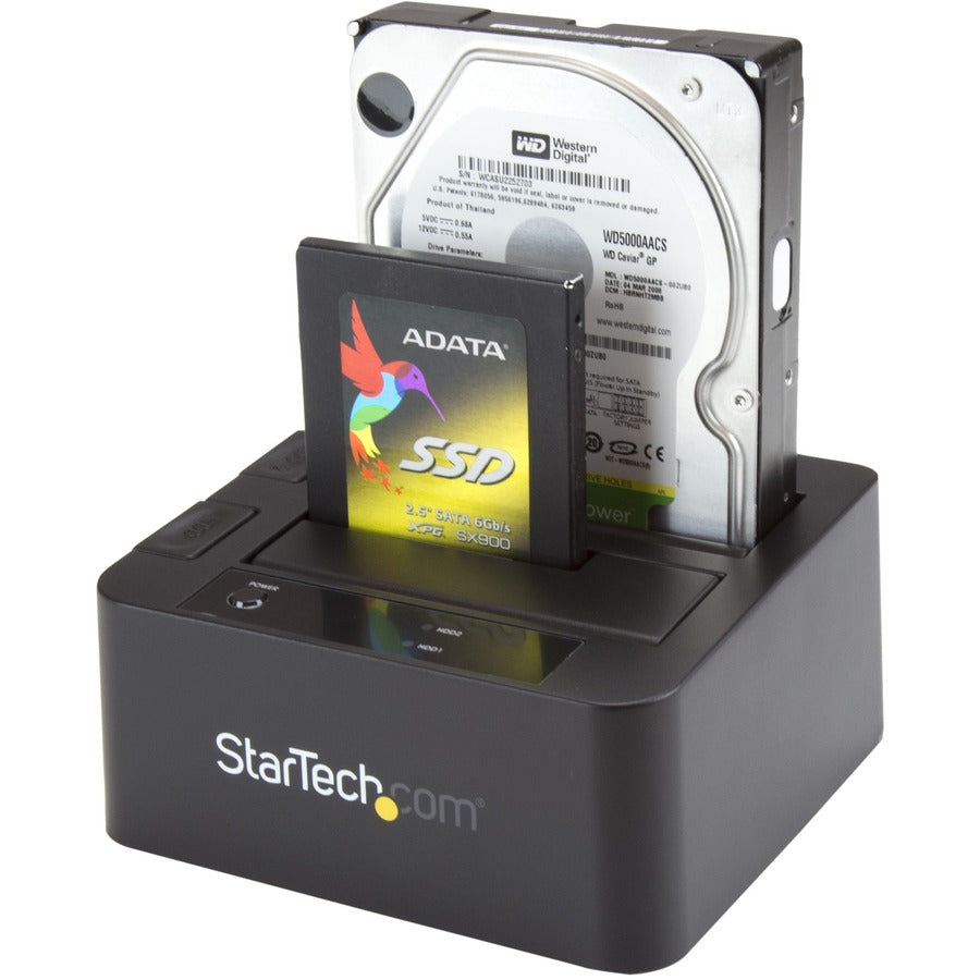 StarTech.com Dual-Bay USB 3.0 / eSATA to SATA Hard Drive Docking Station, 2.5/3.5