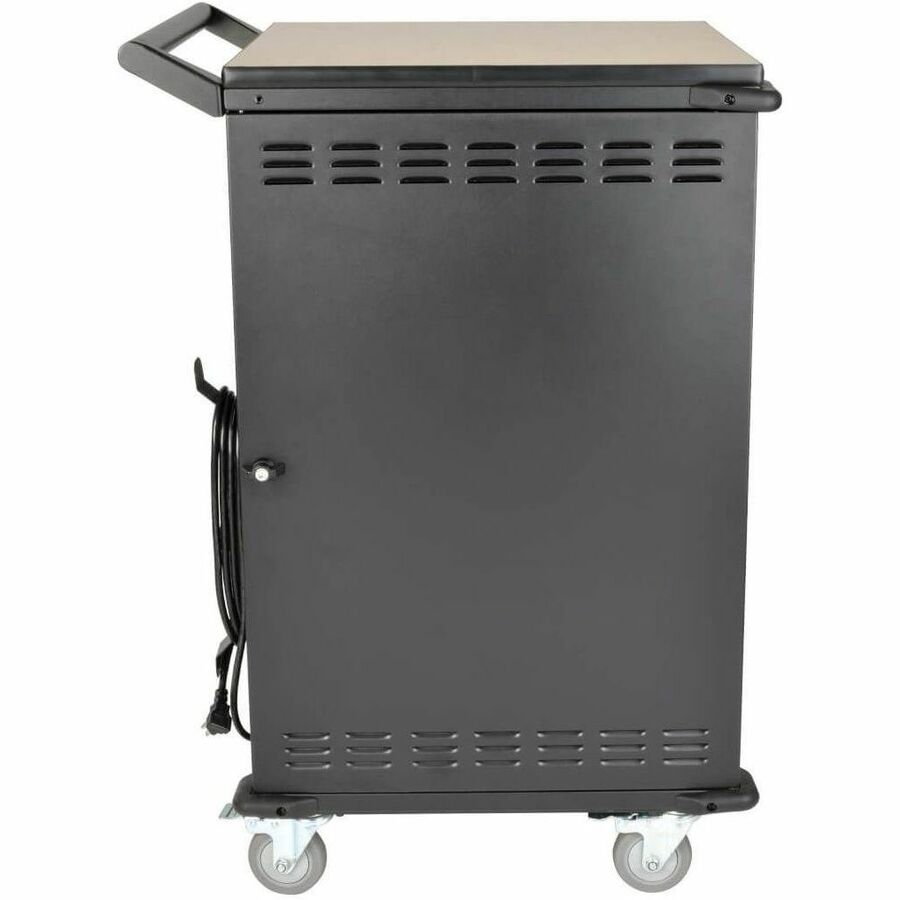 Eaton Tripp Lite Series 36-Device AC Mobile Charging Cart - Laptops and Chromebooks, 120V, NEMA 5-15P, 10 ft. (3.1 m) Cord, Black