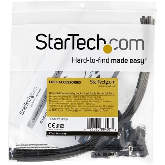 Security Tether Cbls 20pk TAA