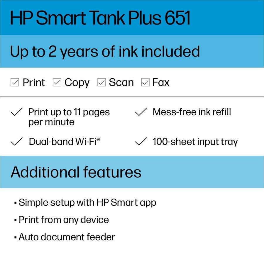 Smart Tank Plus 651 AiO Printe