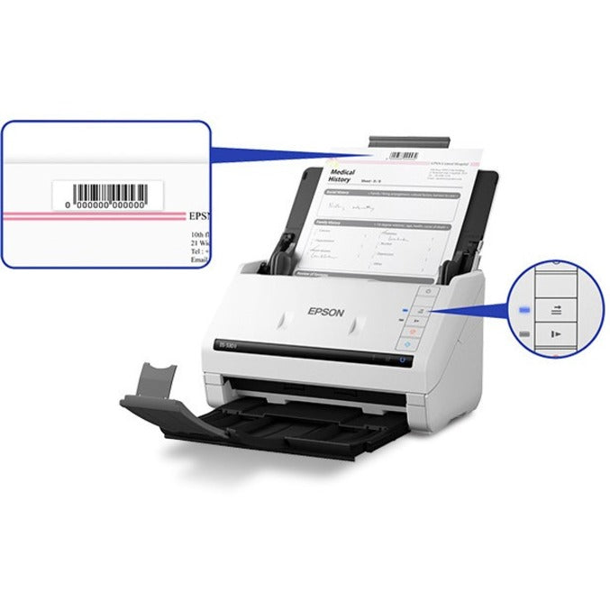 Epson DS-530 II Large Format ADF Scanner - 600 dpi Optical