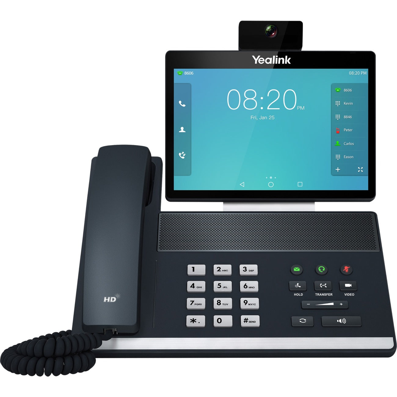 Teléfono IP Yealink VP59 - Con cable - Con cable/inalámbrico - Wi-Fi, Bluetooth - Escritorio - Gris clásico
