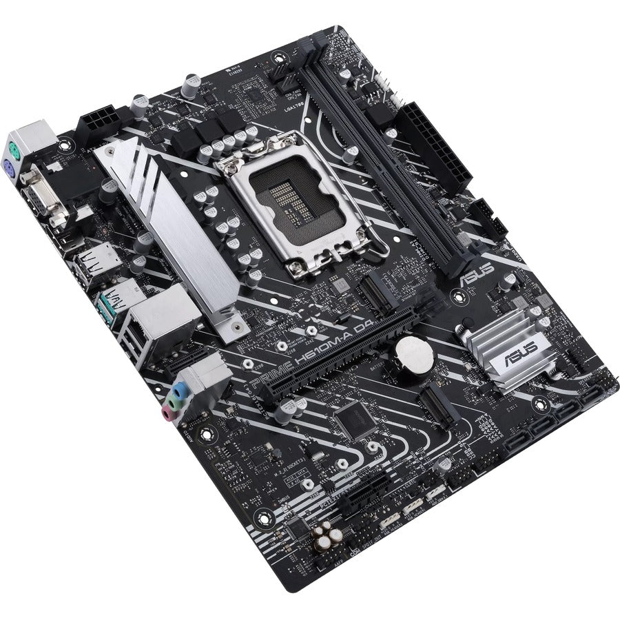Asus Prime H610M-A D4-CSM Desktop Motherboard - Intel H610 Chipset - Socket LGA-1700 - Micro ATX