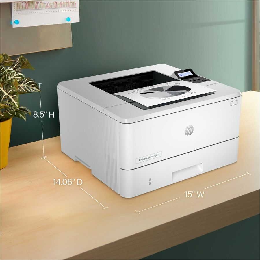 Impresora láser monocromática HP LaserJet Pro 4001 4001dn con cable de escritorio