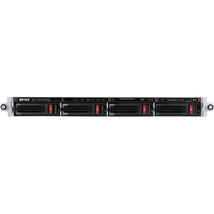 BUFFALO TeraStation 5420RN 4-Bay Secure Business Rackmount NAS 48TB (4x12TB) w/ Hard Drives Included