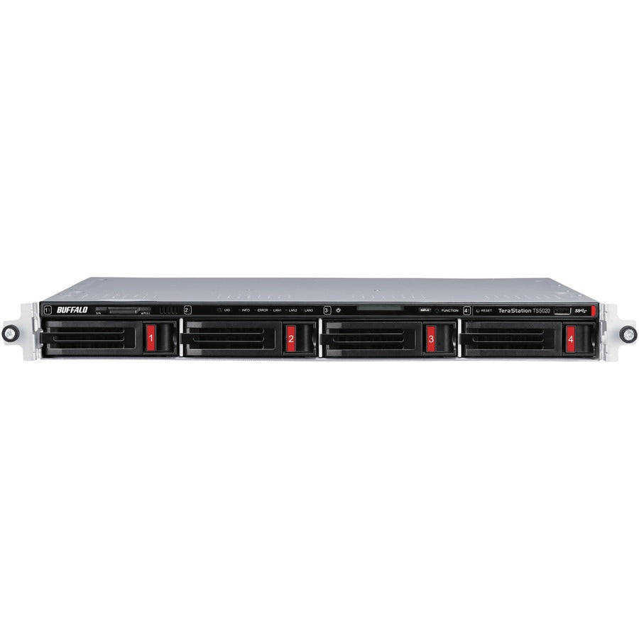 BUFFALO TeraStation 5420RN 4-Bay Secure Business Rackmount NAS 48TB (4x12TB) w/ Hard Drives Included