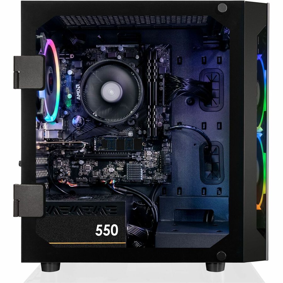 CLX SET TGMSETRXM2501BM Gaming Desktop Computer - AMD Ryzen 7 5700G - 16 GB - 1 TB SSD - Mini-tower - Black