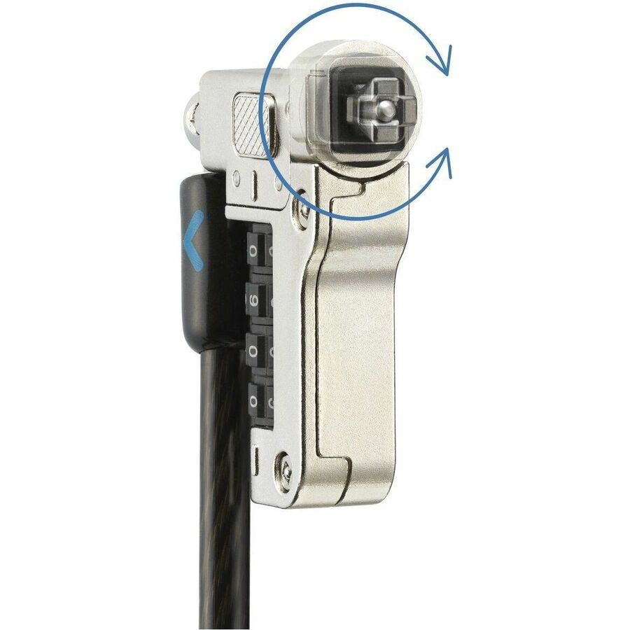 Kensington Slim N17 2.0 Combination Laptop Lock for Wedge-Shaped Slots