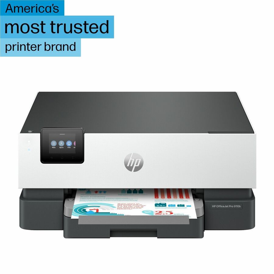 HP Officejet Pro 9110b Desktop Wireless Inkjet Printer - Color