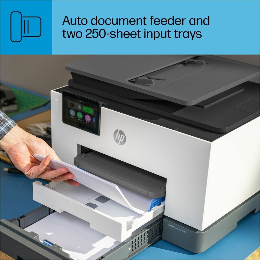 HP Officejet Pro 9130b Wired & Wireless Inkjet Multifunction Printer - Color - Cement