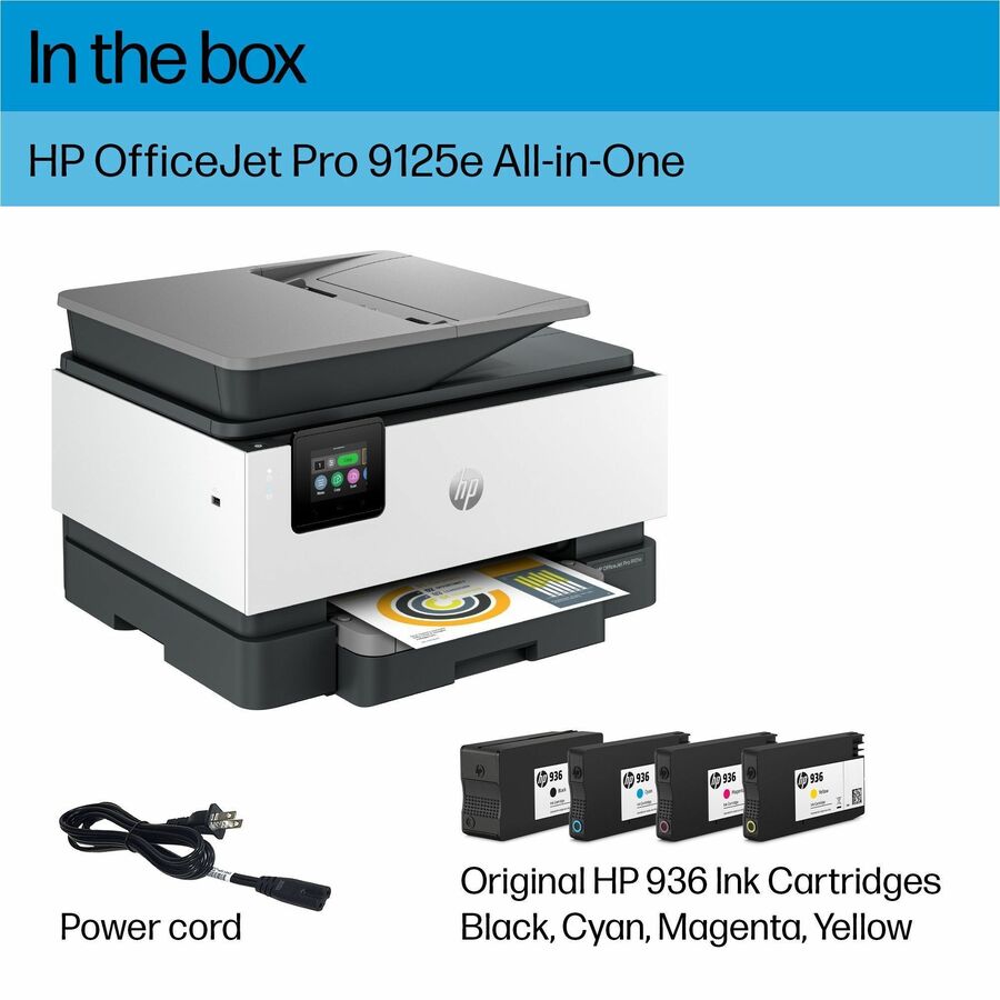 HP Officejet Pro 9125e Wired & Wireless Inkjet Multifunction Printer