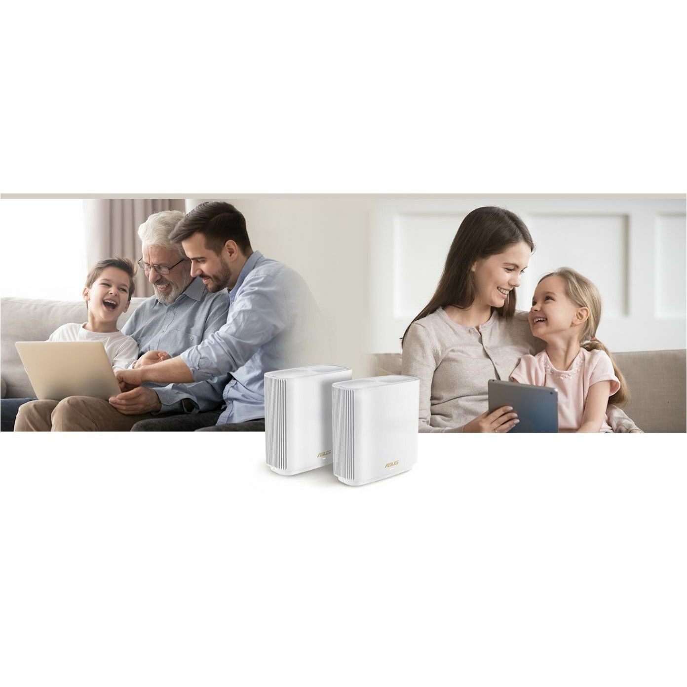 Asus ZenWiFi ET8 (W-3-PK) Wi-Fi 6E IEEE 802.11 a/b/g/n/ac/ax Ethernet Wireless Router