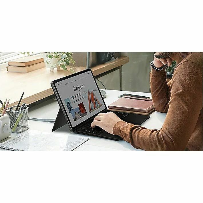 Samsung Book Cover Keyboard/Cover Case (Book Fold) Samsung Galaxy Tab S9, Galaxy Tab S9 FE Tablet - Black