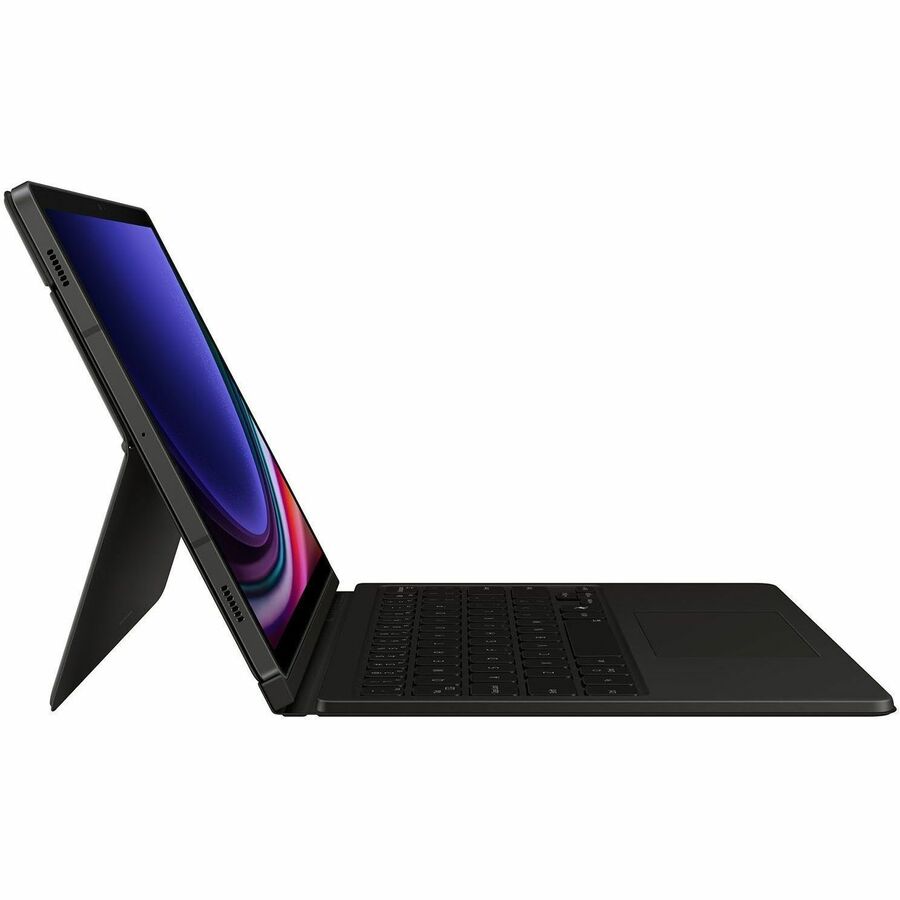 Samsung Book Cover Keyboard/Cover Case (Book Fold) Samsung Galaxy Tab S9, Galaxy Tab S9 FE Tablet - Black
