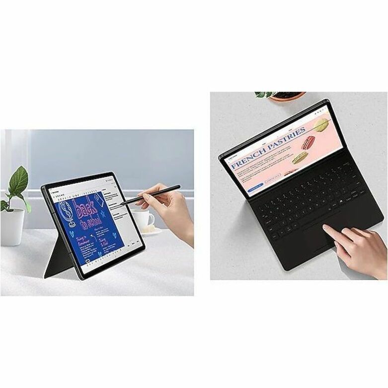 Samsung Book Cover Keyboard/Cover Case (Book Fold) Samsung Galaxy Tab S9, Galaxy Tab S9 FE Tablet - Black