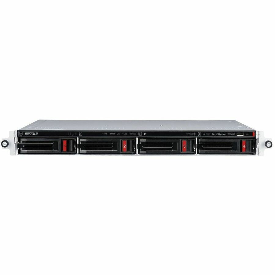 BUFFALO TeraStation 3430RN 4-Bay Secure SMB Rackmount NAS 16TB (2x8TB) with Hard Drives Included