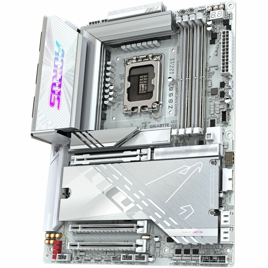 GIGABYTE Ultra Durable Z890 PRO ICE Gaming Desktop Motherboard - Intel Z890 Chipset - Socket LGA-1851 - ATX
