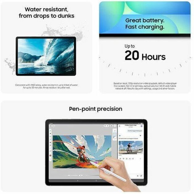 Samsung Galaxy Tab S10 FE Tablet - Octa-core - 8 GB - 128 GB Storage - Android 15 - Gray