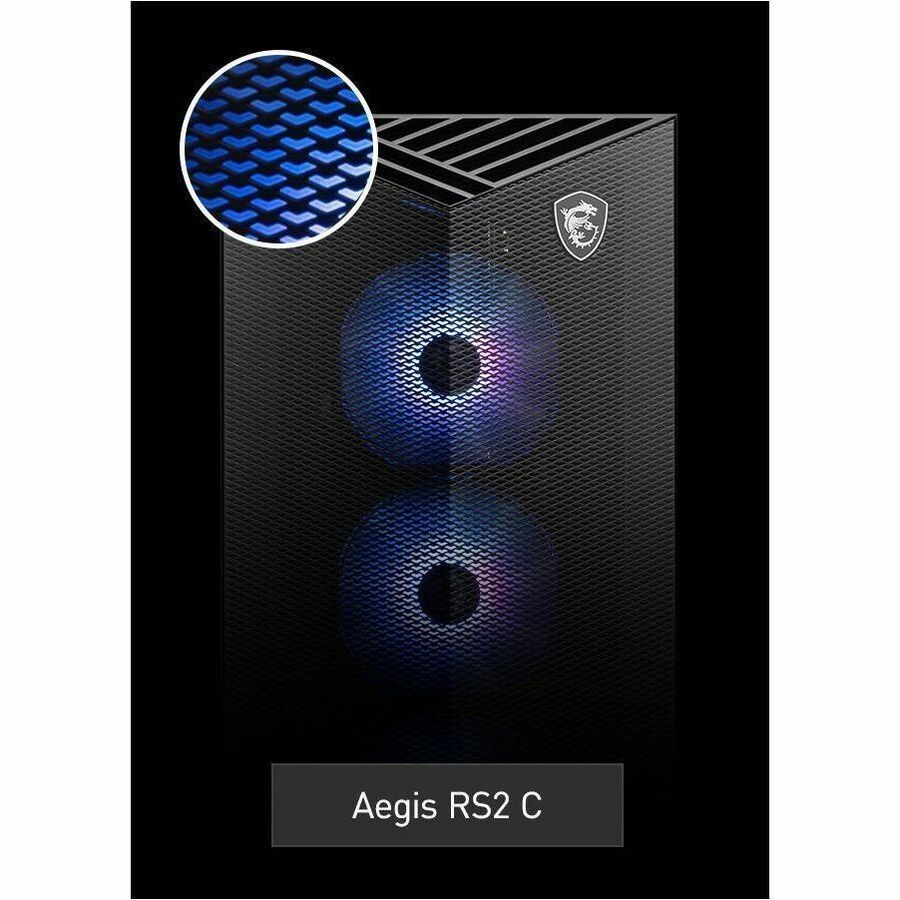 MSI Aegis RS2 14th Aegis RS2 A14NVP7-1461US Gaming Desktop Computer - Intel Core i7 14th Gen i7-14700KF - 32 GB - 2 TB SSD - Black