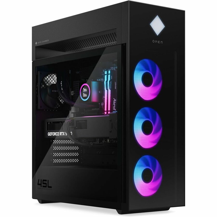 OMEN GT22-3000i GT22-3080 Gaming Desktop Computer - Intel Core Ultra 7 265K - 32 GB - 2 TB SSD - Tower - Black