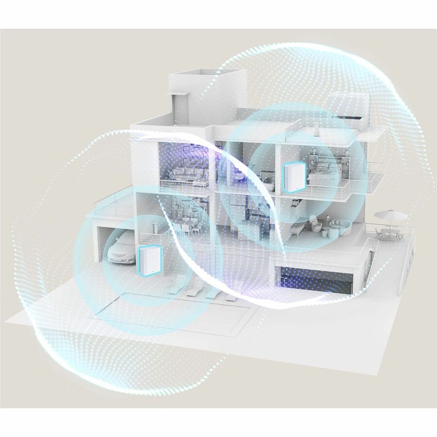 Asus ZenWiFi BT8 BT8(W-3-PK) Wi-Fi 7 IEEE 802.11 a/b/g/n/ac/ax/be Ethernet Wireless Router