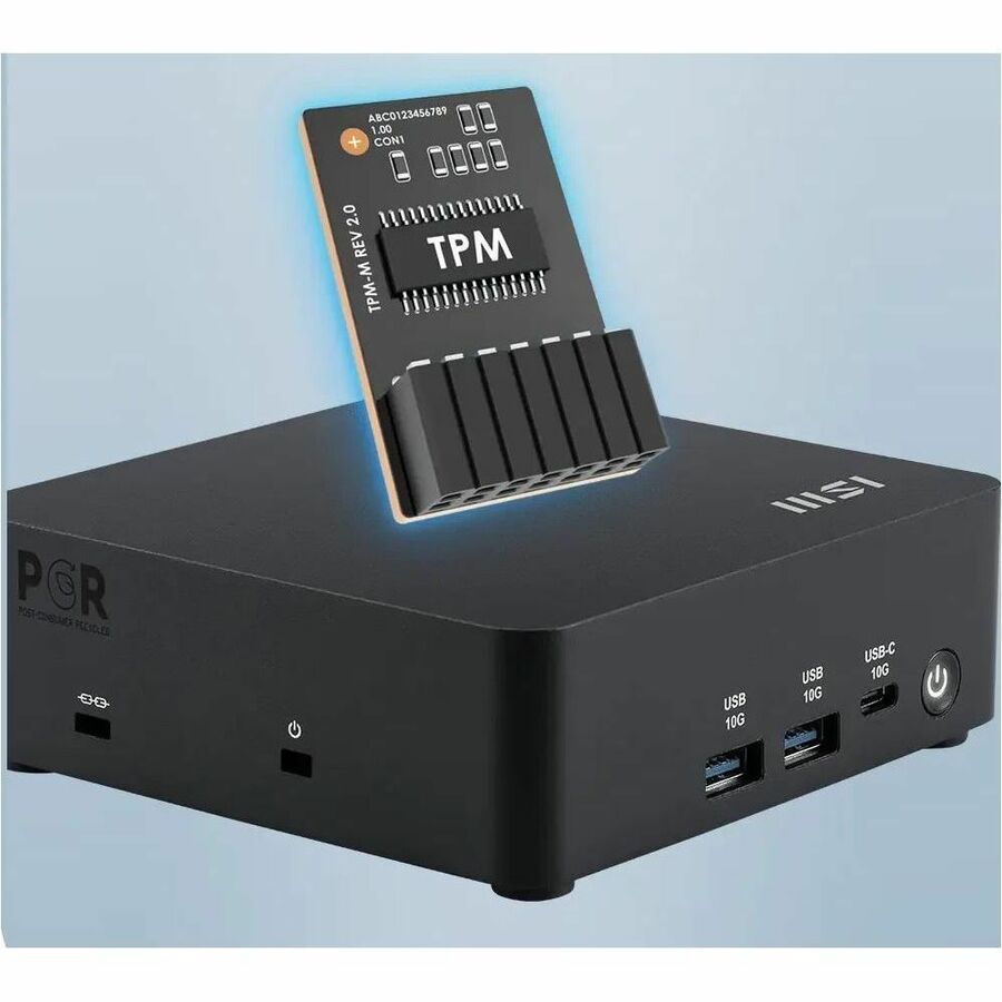 MSI Cubi NUC AI 1UMG-023BUS Barebone NUC Desktop Computer - Intel Core Ultra 7 155H - Mini PC - Black