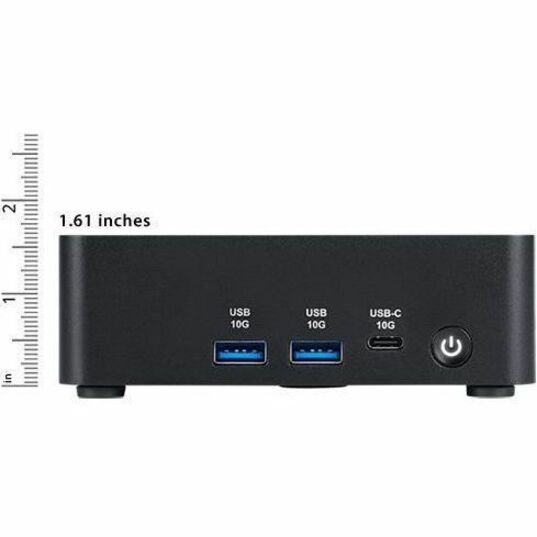 MSI Cubi NUC AI 1UMG-023BUS Barebone NUC Desktop Computer - Intel Core Ultra 7 155H - Mini PC - Black