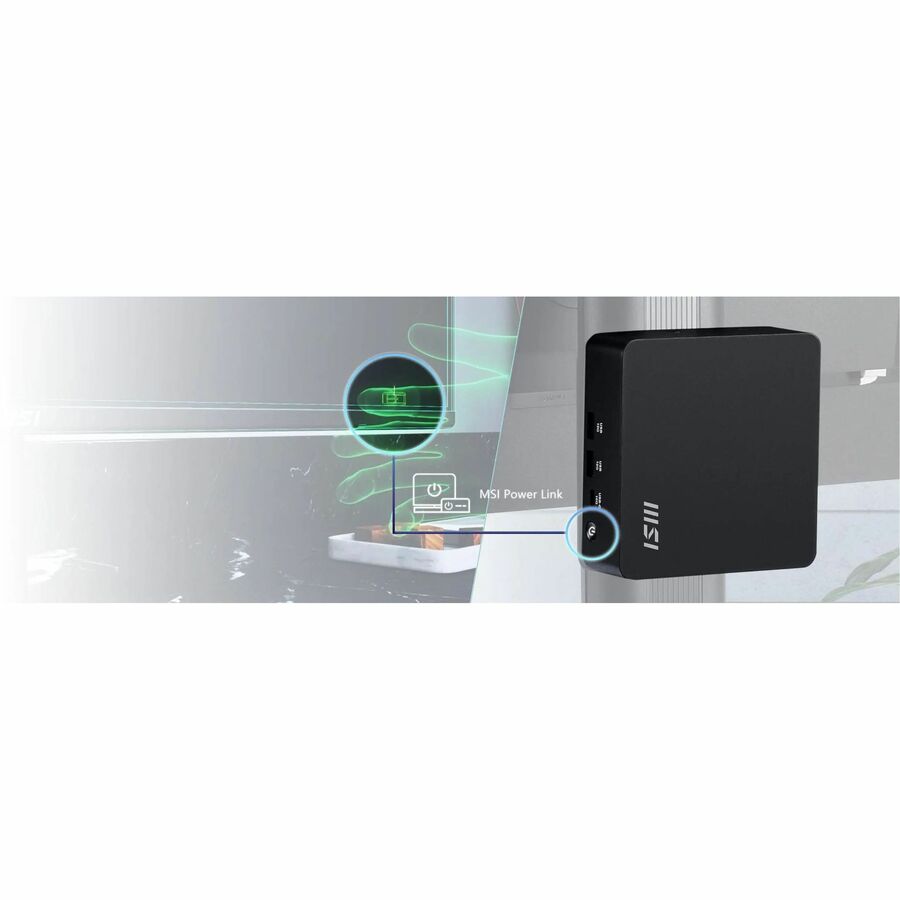 MSI Cubi NUC AI 1UMG-023BUS Barebone NUC Desktop Computer - Intel Core Ultra 7 155H - Mini PC - Black