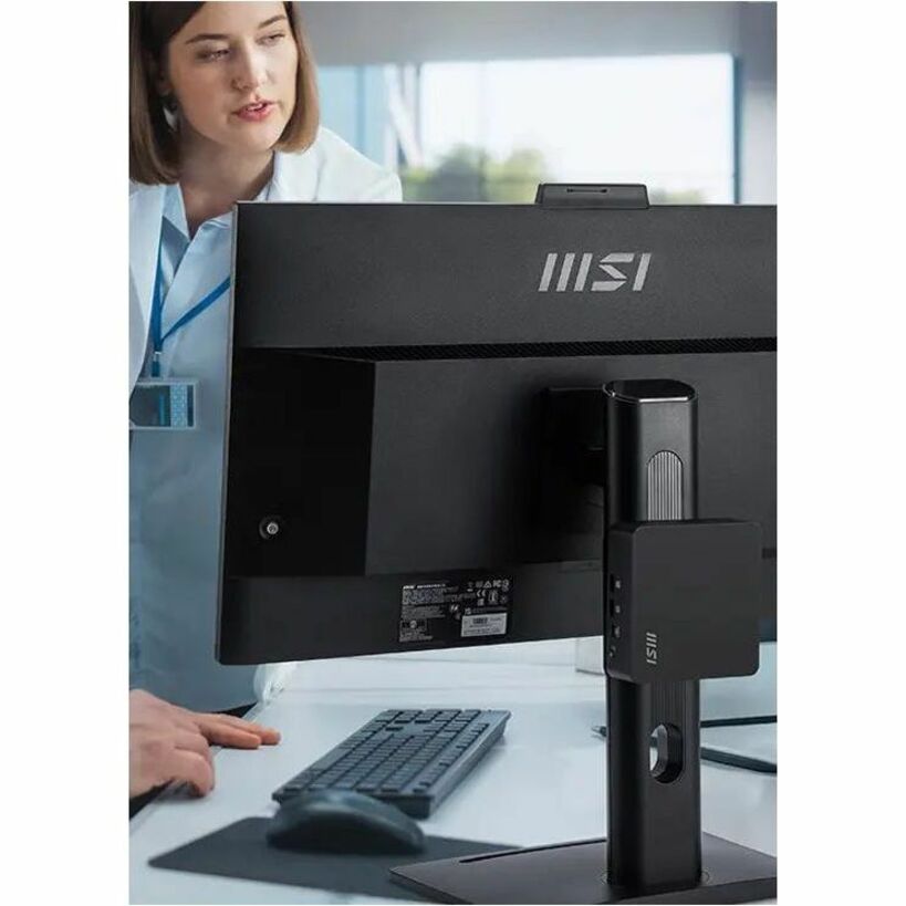 MSI Cubi NUC AI 1UMG-023BUS Barebone NUC Desktop Computer - Intel Core Ultra 7 155H - Mini PC - Black