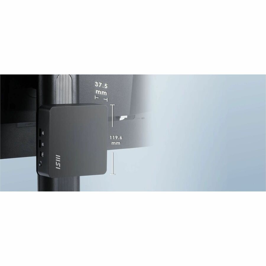 MSI Cubi NUC AI 1UMG-023BUS Barebone NUC Desktop Computer - Intel Core Ultra 7 155H - Mini PC - Black