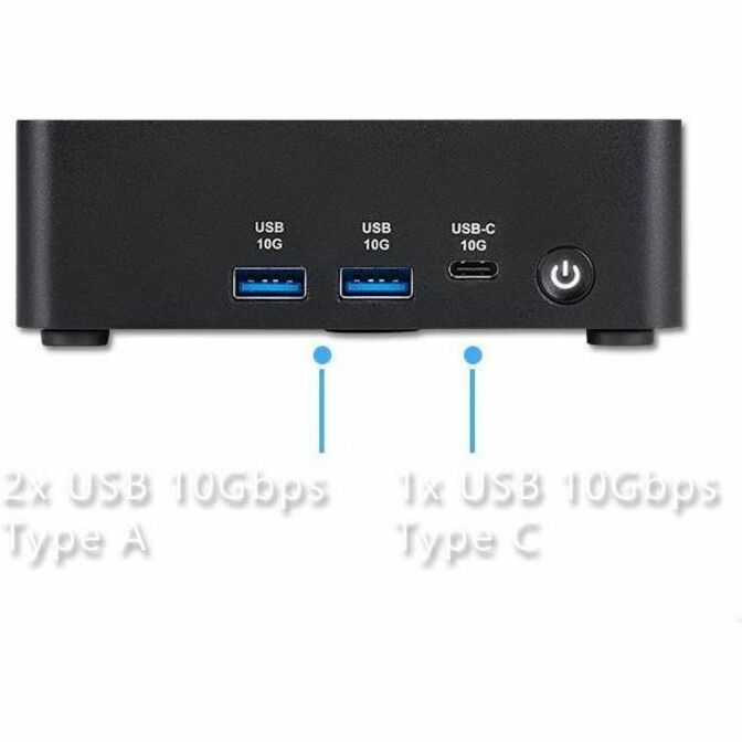 MSI Cubi NUC AI 1UMG-023BUS Barebone NUC Desktop Computer - Intel Core Ultra 7 155H - Mini PC - Black