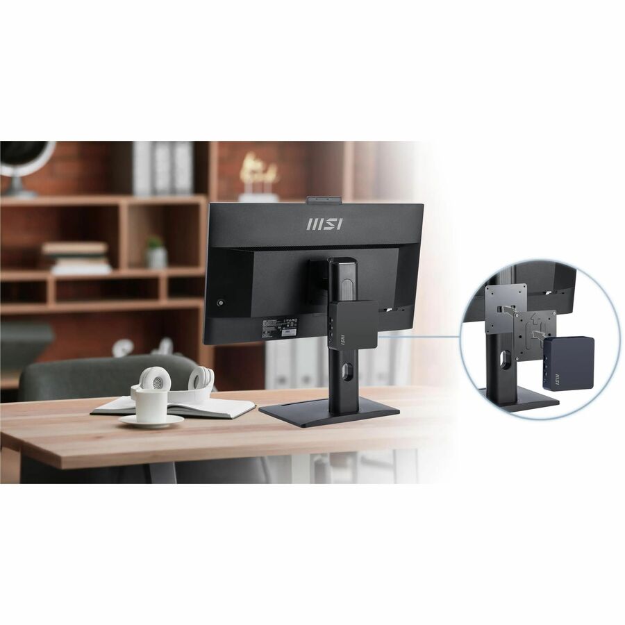 MSI Cubi NUC AI 1UMG-023BUS Barebone NUC Desktop Computer - Intel Core Ultra 7 155H - Mini PC - Black