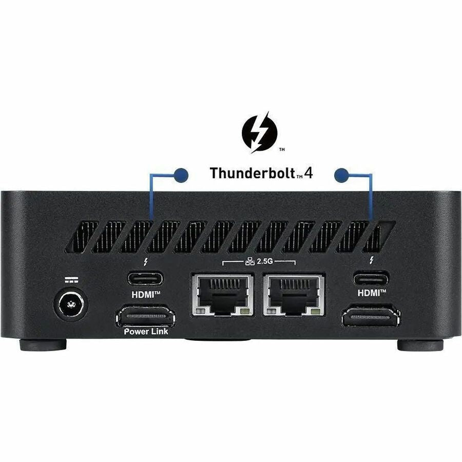 MSI Cubi NUC AI 1UMG-023BUS Barebone NUC Desktop Computer - Intel Core Ultra 7 155H - Mini PC - Black