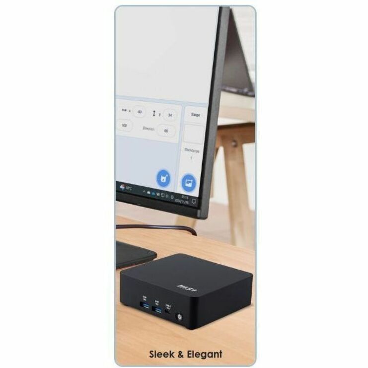 MSI Cubi NUC AI 1UMG-023BUS Barebone NUC Desktop Computer - Intel Core Ultra 7 155H - Mini PC - Black