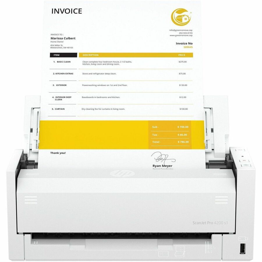 HP ScanJet Pro 4200 s1 Sheetfed Scanner - 600 x 600 dpi Optical
