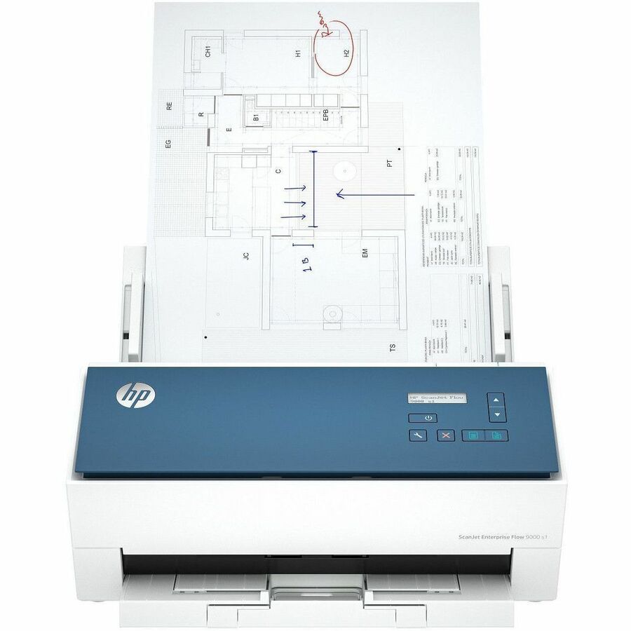 HP Scanjet Enterprise Flow 9000 s1 Sheetfed Scanner - 600 x 600 dpi Optical