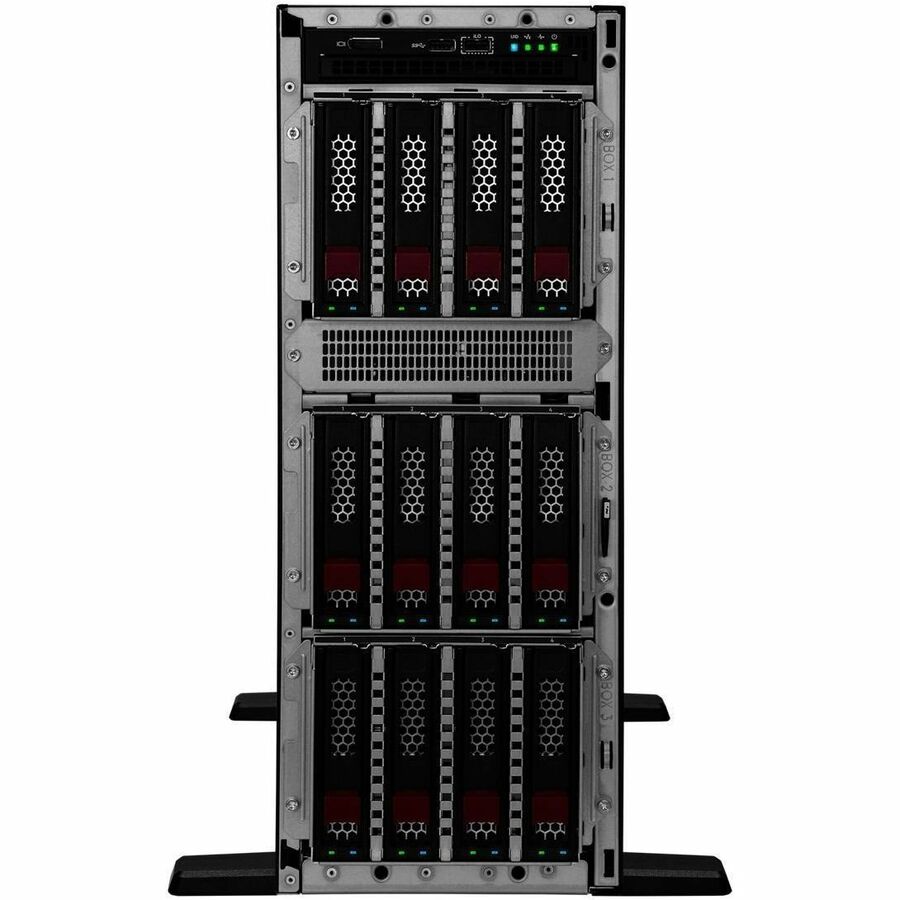 HPE ProLiant ML350 G11 4U Tower Server - 1 x Intel Xeon Silver 4510 2.40 GHz - 32 GB RAM - 8 TB HDD - (2 x 4TB) HDD Configuration - Serial ATA/600 Controller