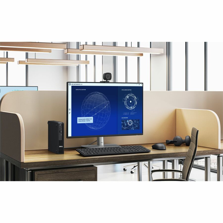 Dell Pro Micro QCM1250 Desktop Computer - Intel Core Ultra 7 265T - vPro Technology - 16 GB - 256 GB SSD - Micro PC