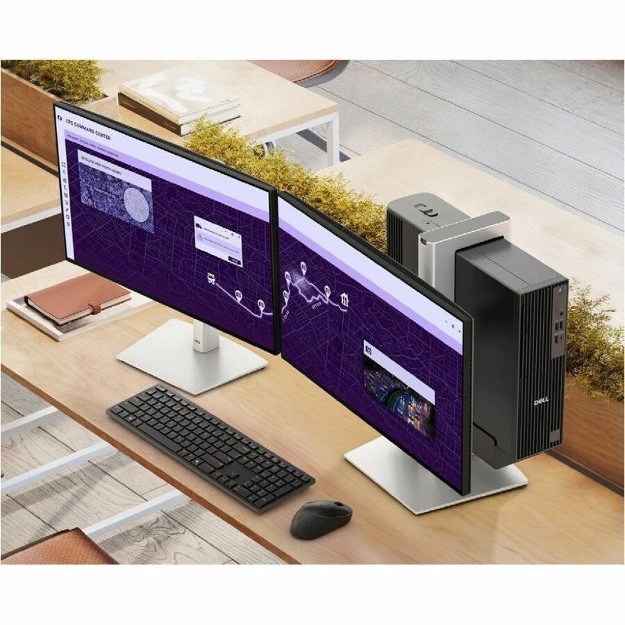 Dell Pro Slim Plus QBS1250 Desktop Computer - Intel Core Ultra 5 235 - 16 GB - 256 GB SSD - Slim PC - Standard Black