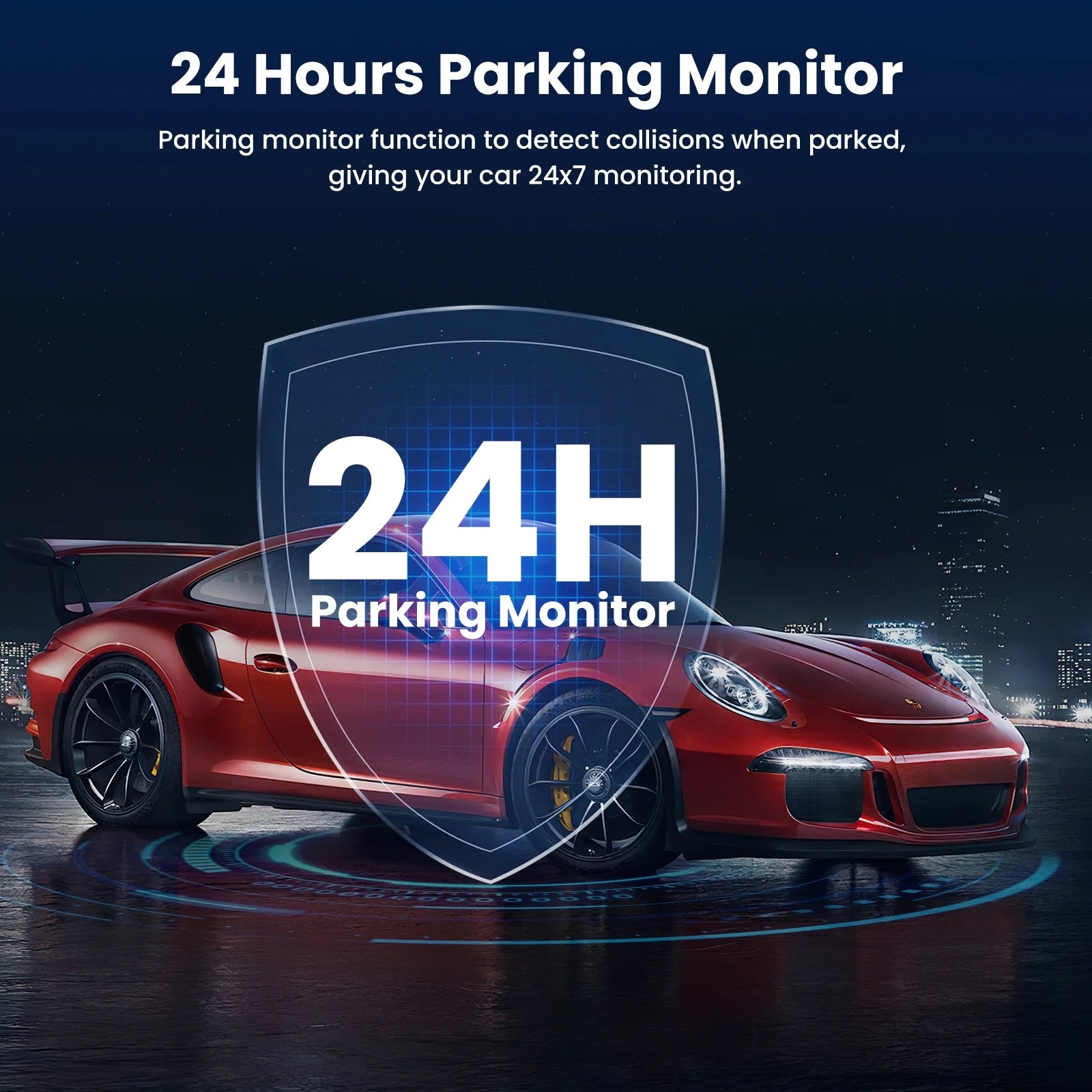 Q5 Dash Cam Front and Rear, Dash Cam 1080P Full HD with 2.45