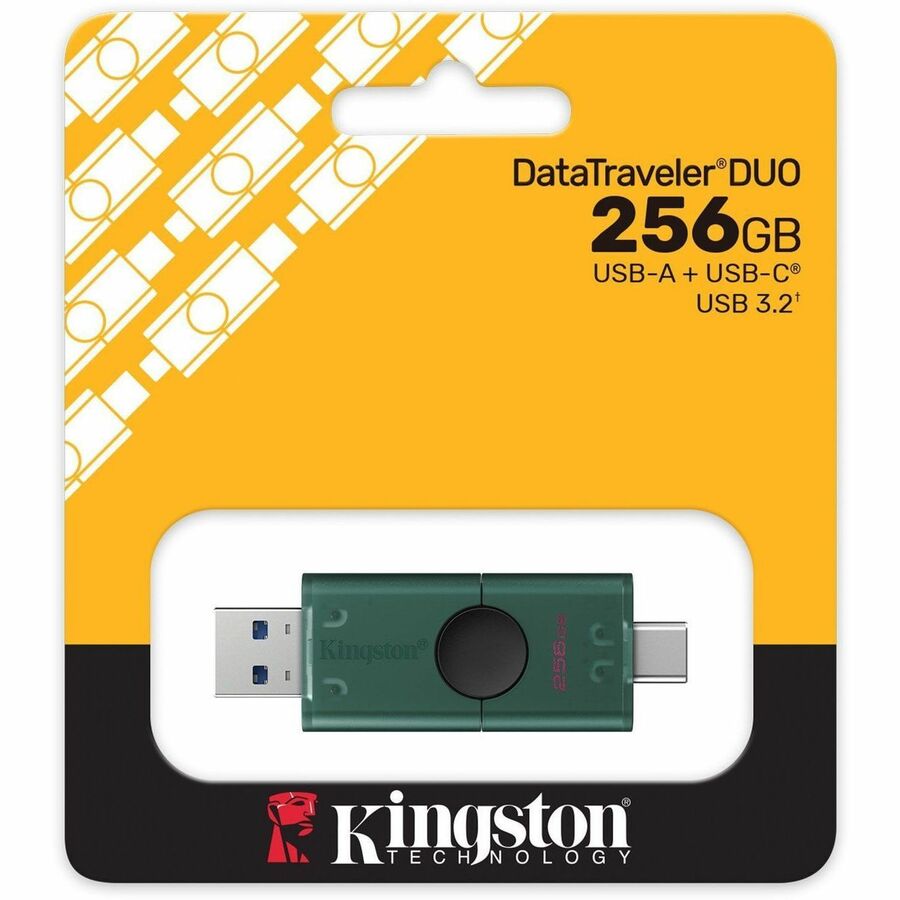Kingston DataTraveler Duo 256GB (USB 3.2 (Gen 1) Type A + USB 3.2 (Gen 1) Type C) On-The-Go Flash DriveNEW