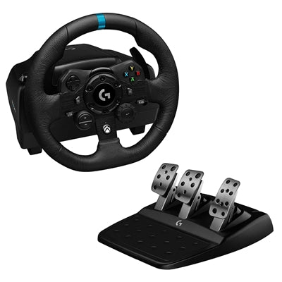 Logitech G923 Gaming Steering Wheel, Gaming Pedal