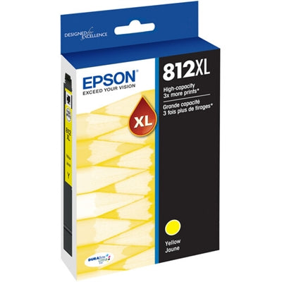 Epson DURABrite Ultra T812 Original Ultra High Yield Inkjet Ink Cartridge - Yellow - 1 Each
