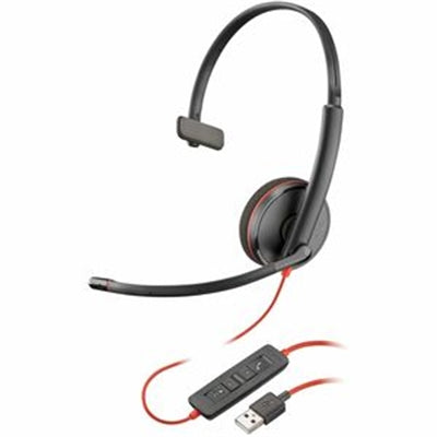 Auriculares monoaurales USB-A Poly Blackwire 3210 TAA (a granel)