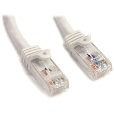 Cable de conexión Cat6 blanco de 25 pies