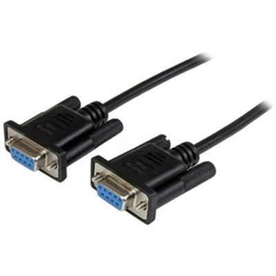 Cable de módem nulo DB9 negro de 1 m