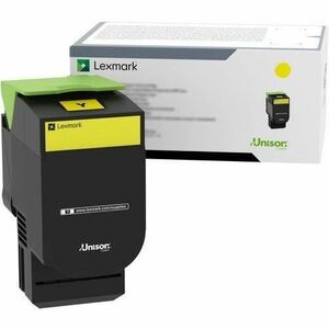 Lexmark High Yield Laser Toner Cartridge - Yellow - 1 Pack