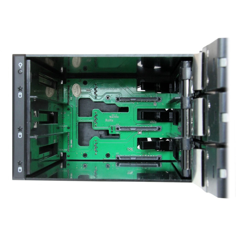 Placa base para rack móvil de 3 bahías