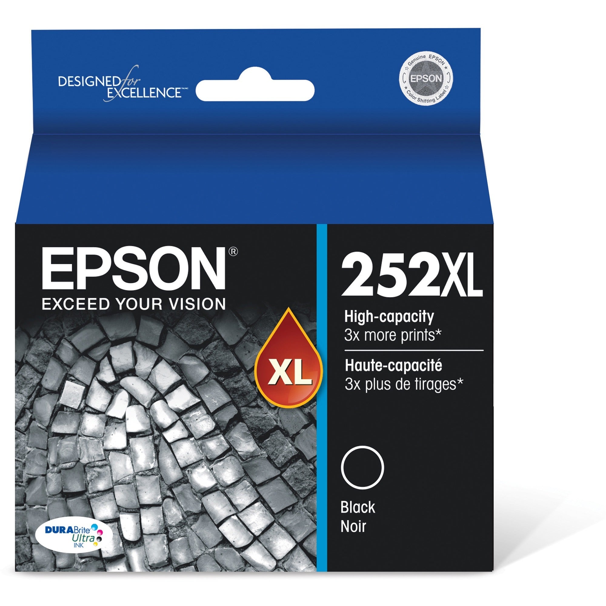 Epson DURABrite Ultra 252XL Original High Yield Inkjet Ink Cartridge - Black - 1 Each