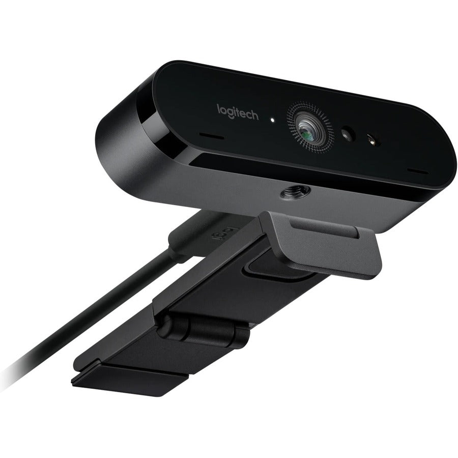 Logitech Brio 4K Webcam for Business, biometrics login with Windows Hello, auto-light correction, noise-canceling, Works with Microsoft Teams, Zoom, Google Meet, PC/Mac